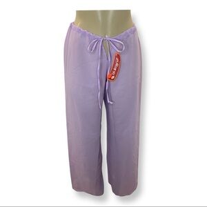 Zuliana Size XL Light Purple Sheer Waist Tie Pants. Made in USA. New With Tags